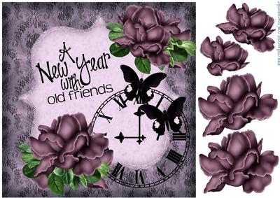 Vintage New Year/birthday Stamp