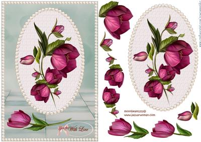 Tulips in Pearl Frame