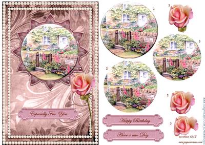 Rose Cottage in Pearl Frame Pyramids