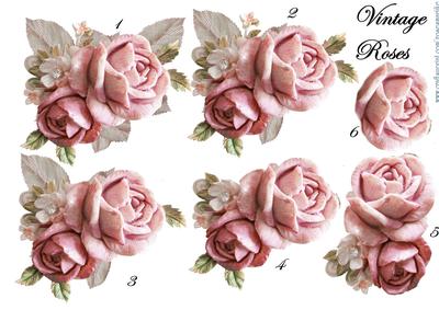 Vintage Roses Decoupage