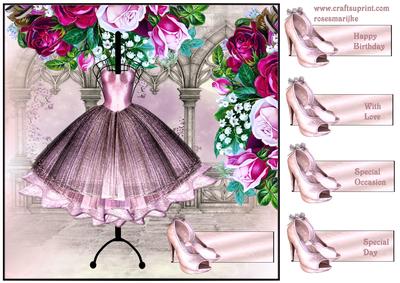 Ball Gown Vintage Roses