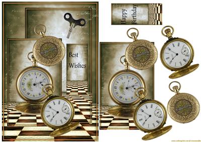 Male Card Vintage Pocket Watches