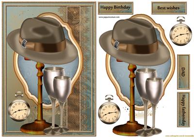 Male Card Gentleman's Hat