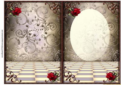 Insert for Cup509579_936 Red Roses& Butterflies