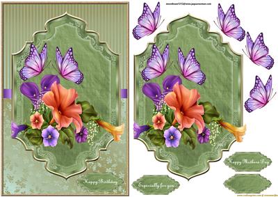 Petunias and Butterflies