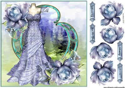 Dream Dress & Porcelain Roses