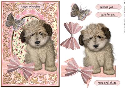 Puppy Love 4 Birthday Girl