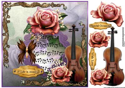 Vintage Music & Roses