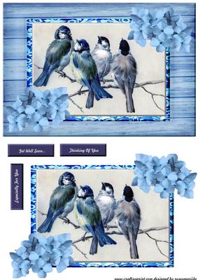 Vintage Male Card Birdsong