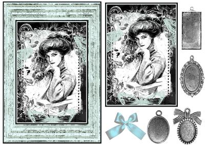 Vintage Lady & Charms