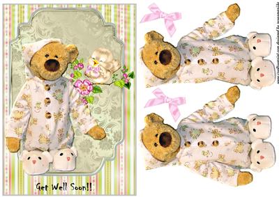 Cute Teddie Get Well Soon!!