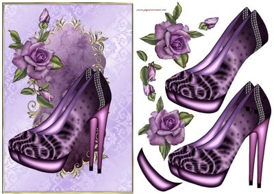 Evening Shoes in Lilac/ Purple