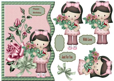 Wave Card Flowers for You