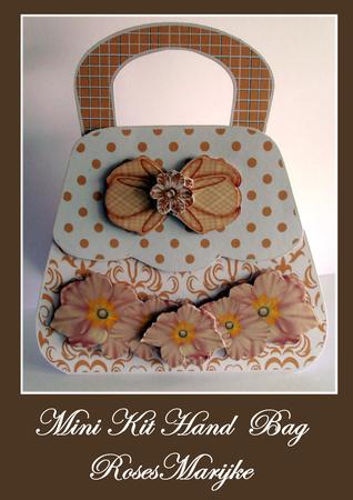 Mini Kit Bag Card Bow & Flowers