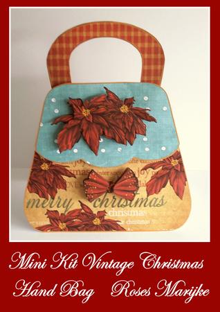 Mini Kit Vintage Christmas Bag Card