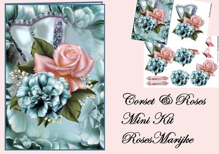 Mini Kit Vintage Corset & Roses