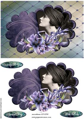 Flippin Out Flower Vintage Lady