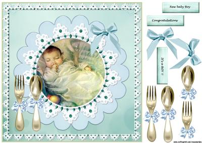 Sleeping Baby Boy Vintage
