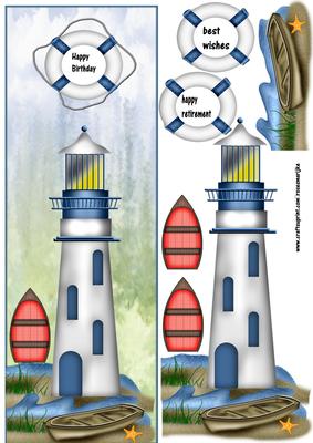 Large Dl Male Card Lighthouse