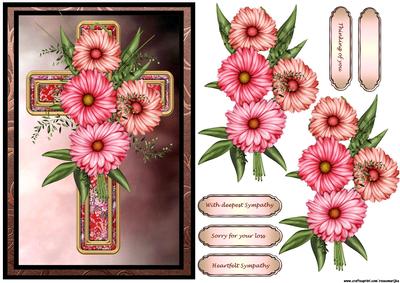 Sympathy Vintage Cross & Corsage