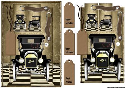 Male Card Vintage Ford