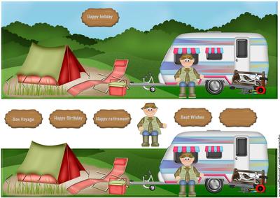Male Card Large Dl Caravan Time