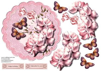 Lace Topper & Pink Roses