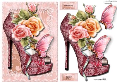 Lace Shoes & Glowing Roses