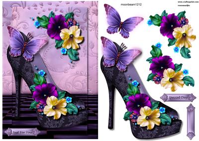 Lace Shoes and Flowers