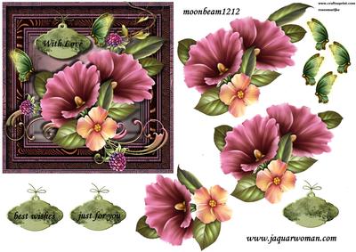 Gorgeous Flowers in Vintage Frame