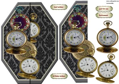 Male Card Pocket Watches