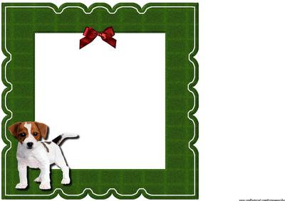Scallop Topper Cute Puppy Happy Christmas