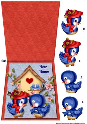 Tent Card Cute New Home