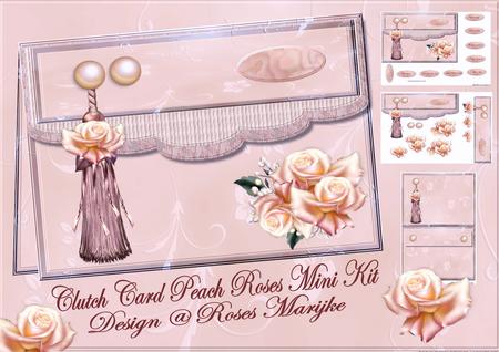 Clutch Card Lavender Roses Mini Kit
