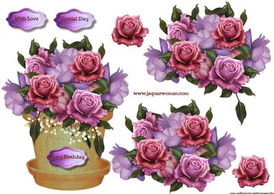 Flowerpot Gorgeous Roses