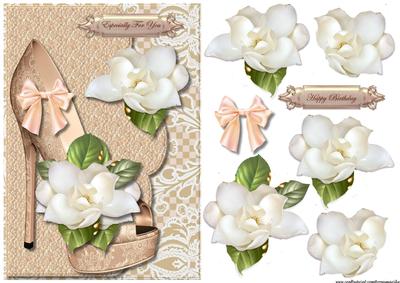 Lace Shoes and White Camelias