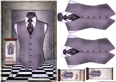 Male Card Bleu Vest
