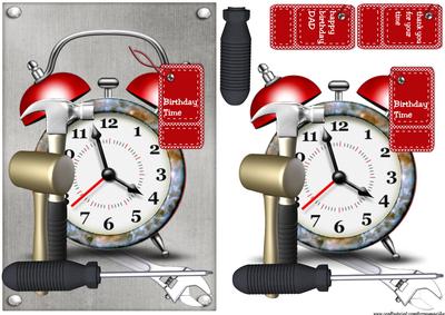 Male Card Birthday Time Tools