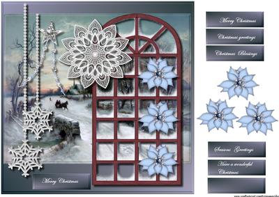 Beautiful Vintage Christmas Window