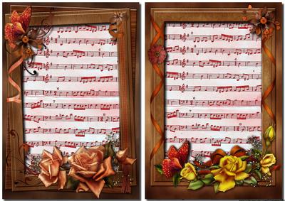 Vintage Frame Music Toppers