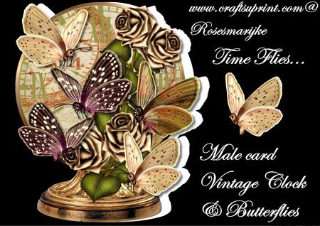 Mini Kit Male Card Time Flies - 
