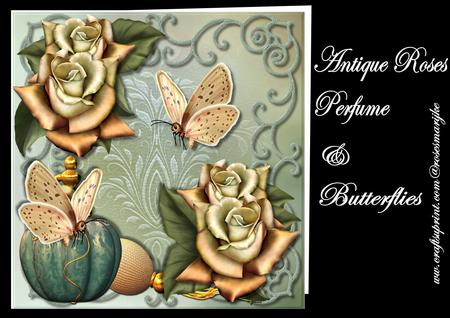 Mini Kit Antique Roses, Perfume & Butterflies