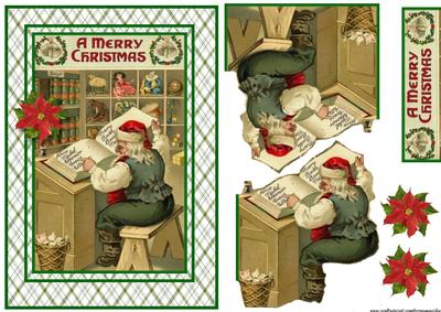 Santa 's Book Vintage