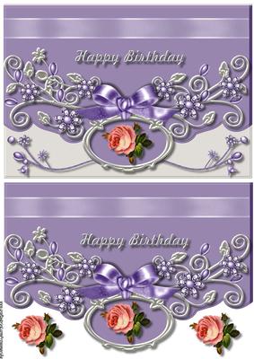 Jeweled Card Happy Birthday