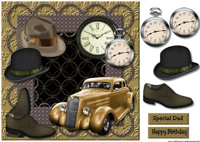Male Card Vintage