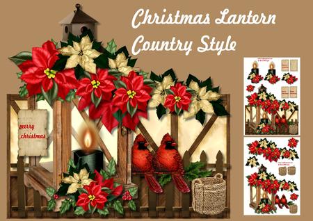 Mini Kit Christmas Lantern Country Style