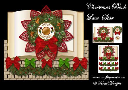 Mini Kit Christmas Book Lace Star