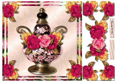 Antique Vase & Antique Roses