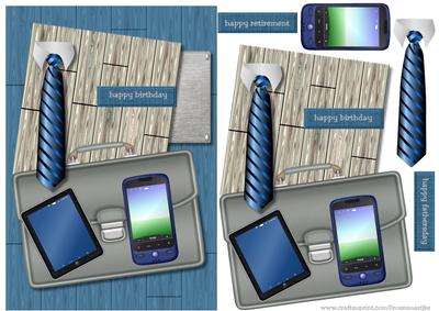 Male Card Briefcase Smartphone & Tablet