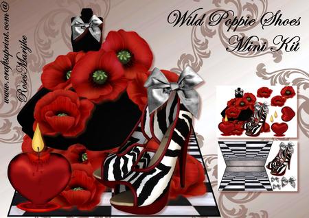 Wild Poppies Shoes Mini Kit